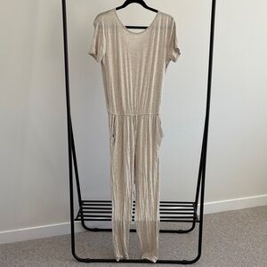 Roolee Shimmering Cream Jumpsuit